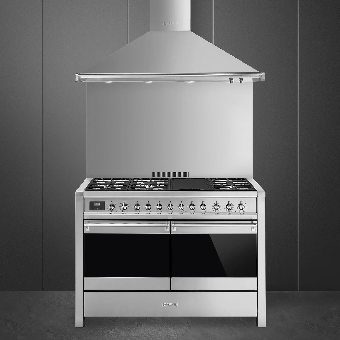 Smeg A4-81 Opera Kuzine 120 cm. Çelik - Görsel 2