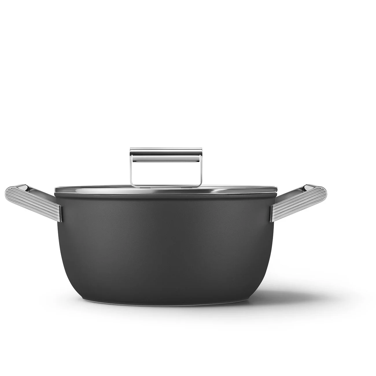 Smeg CKFC2411BLM Cookware Yapışmaz Tencere Cam Kapaklı 24 cm. Siyah - Görsel 13