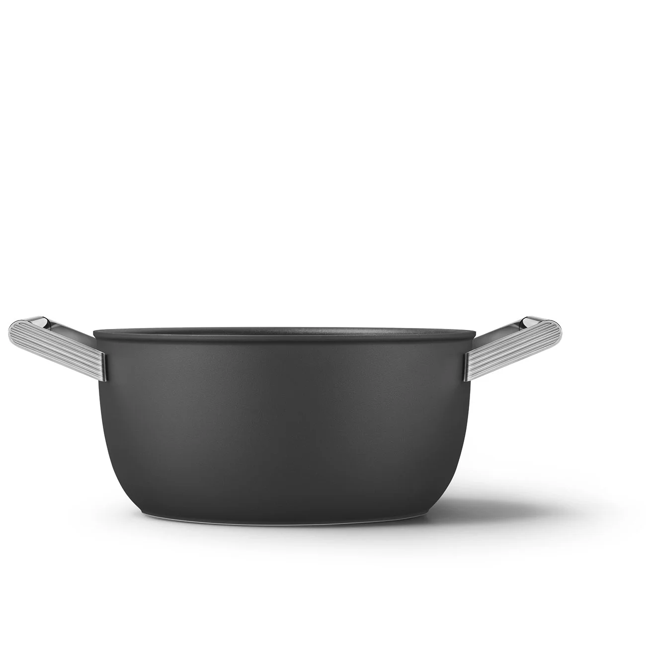 Smeg CKFC2411BLM Cookware Yapışmaz Tencere Cam Kapaklı 24 cm. Siyah - Görsel 3