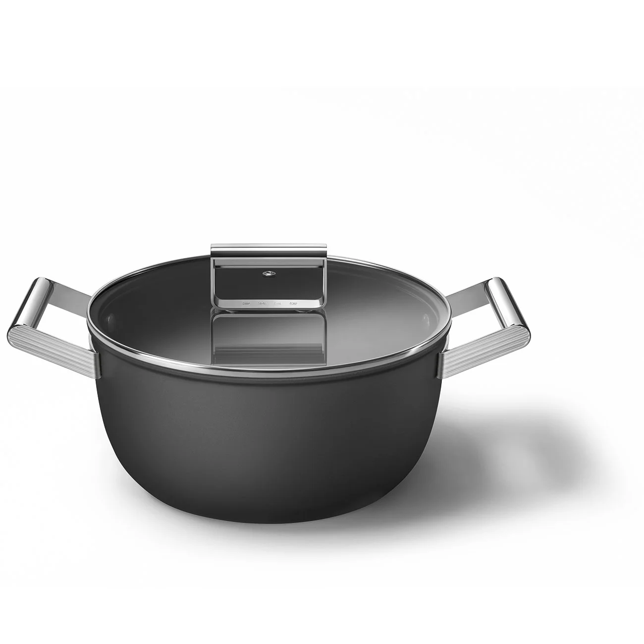 Smeg CKFC2411BLM Cookware Yapışmaz Tencere Cam Kapaklı 24 cm. Siyah - Görsel 11