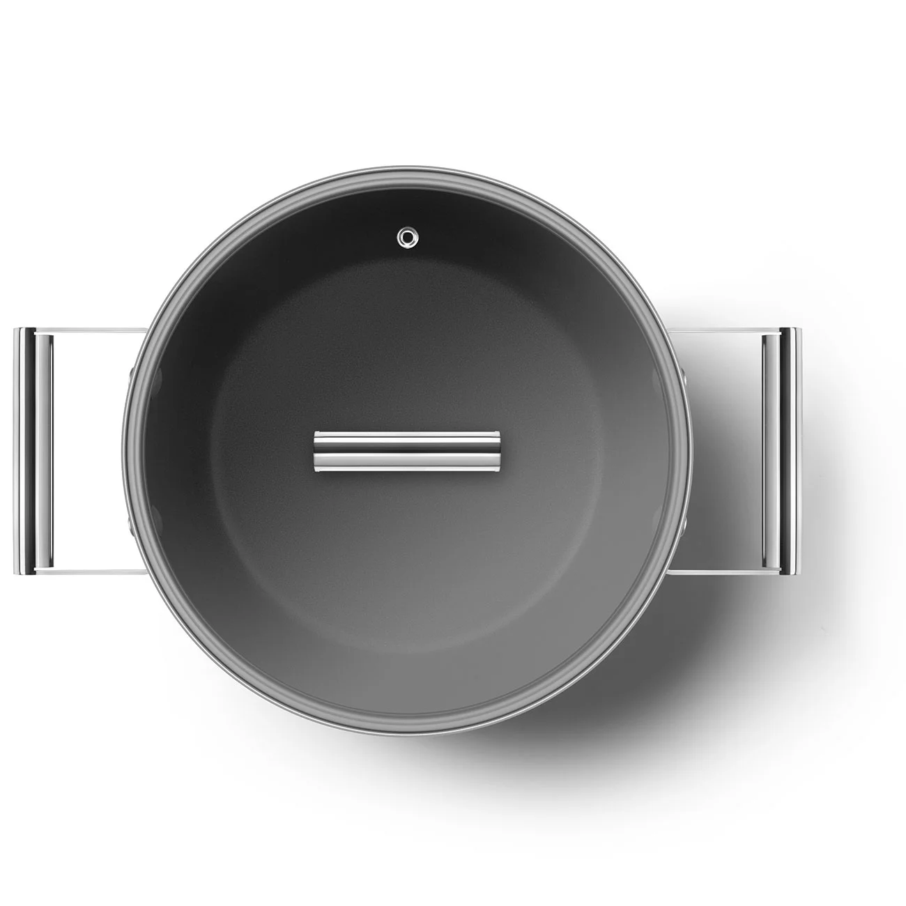 Smeg CKFC2411BLM Cookware Yapışmaz Tencere Cam Kapaklı 24 cm. Siyah - Görsel 10