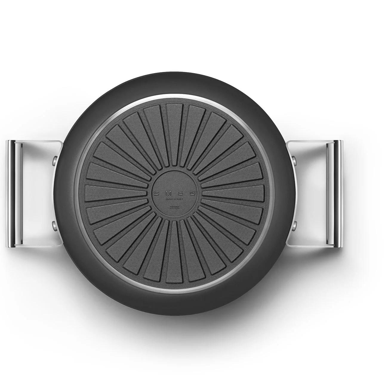 Smeg CKFC2411BLM Cookware Yapışmaz Tencere Cam Kapaklı 24 cm. Siyah - Görsel 8