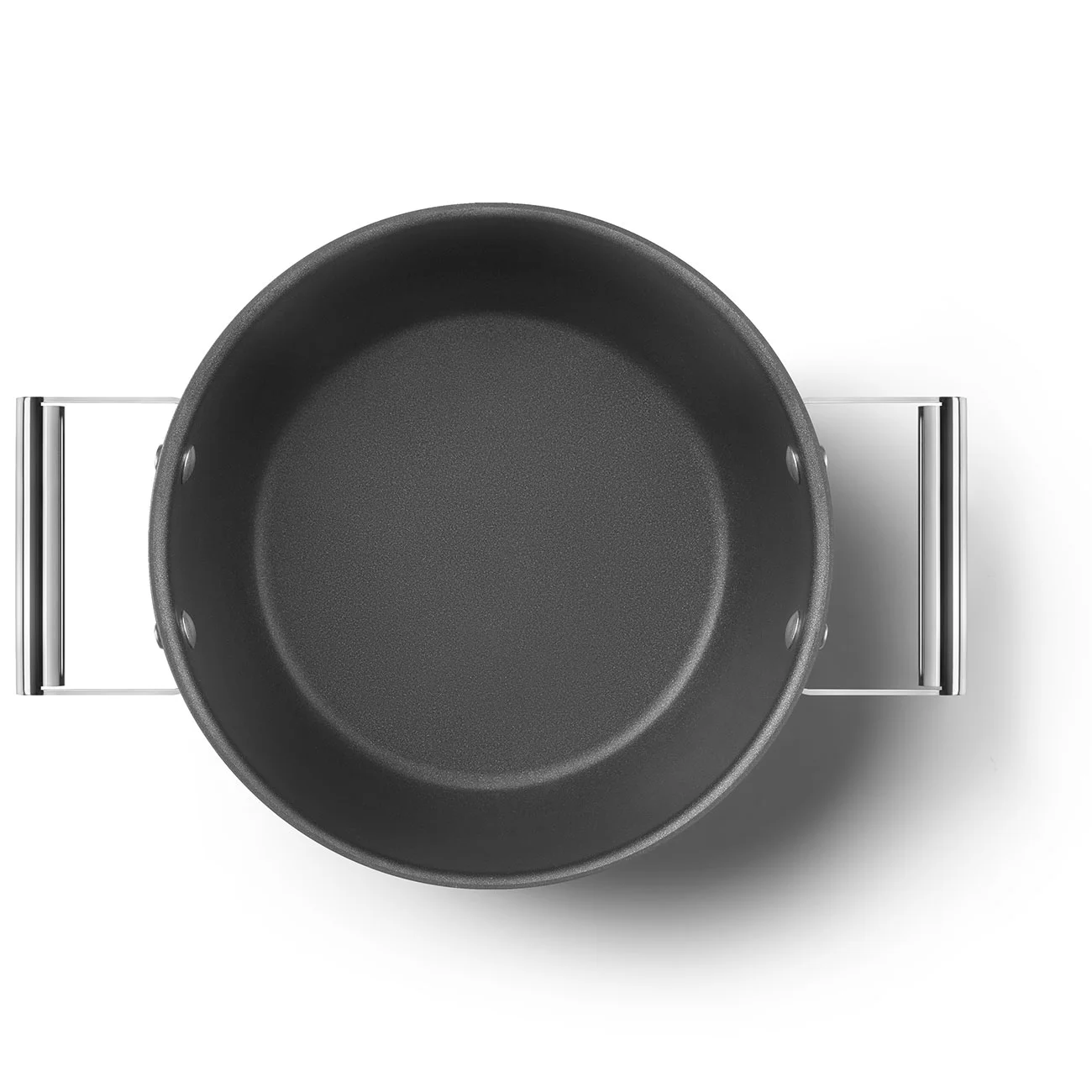 Smeg CKFC2411BLM Cookware Yapışmaz Tencere Cam Kapaklı 24 cm. Siyah - Görsel 5