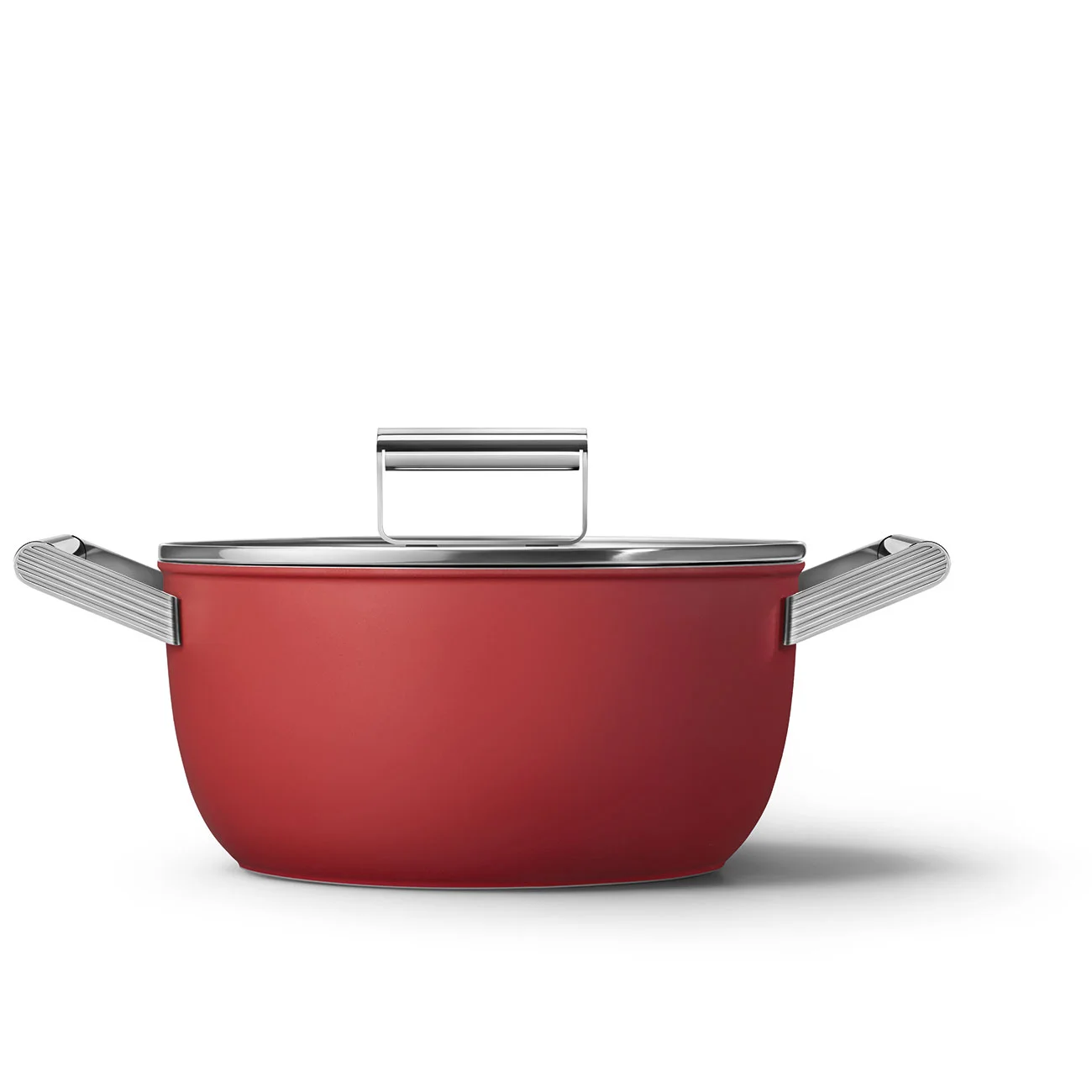Smeg CKFC2411RDM Cookware Yapışmaz Tencere Cam Kapaklı 24 cm. Kırmızı - Görsel 13