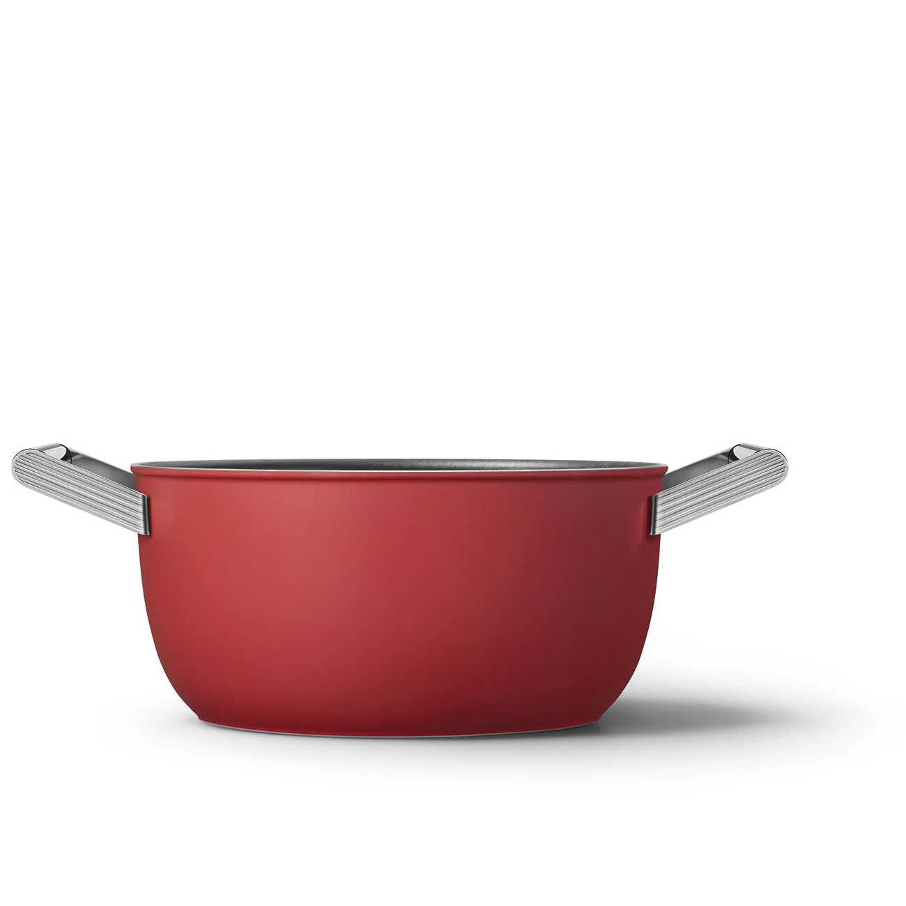 Smeg CKFC2411RDM Cookware Yapışmaz Tencere Cam Kapaklı 24 cm. Kırmızı - Görsel 3