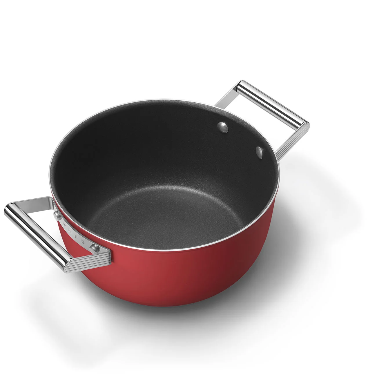 Smeg CKFC2411RDM Cookware Yapışmaz Tencere Cam Kapaklı 24 cm. Kırmızı - Görsel 2
