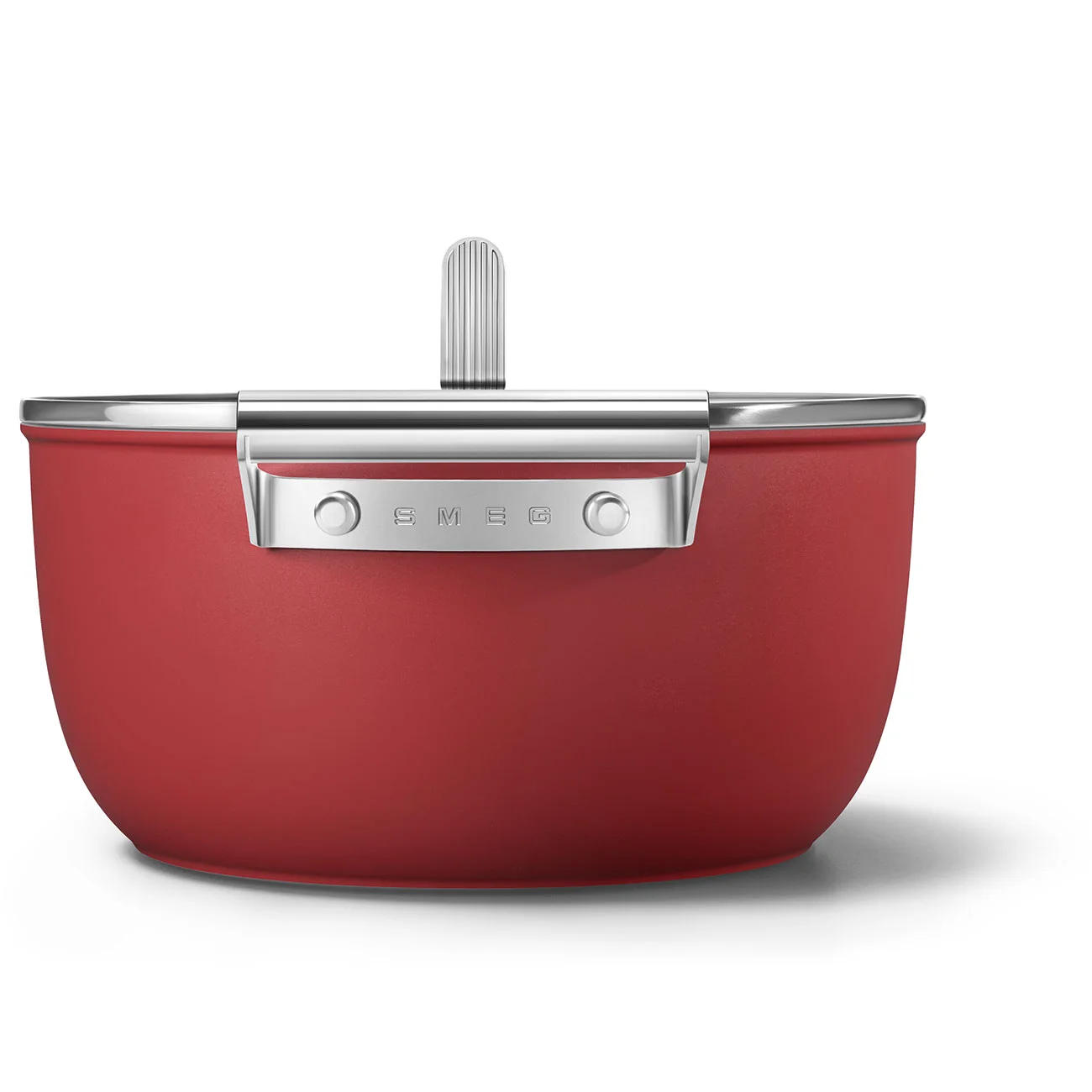 Smeg CKFC2411RDM Cookware Yapışmaz Tencere Cam Kapaklı 24 cm. Kırmızı - Görsel 9