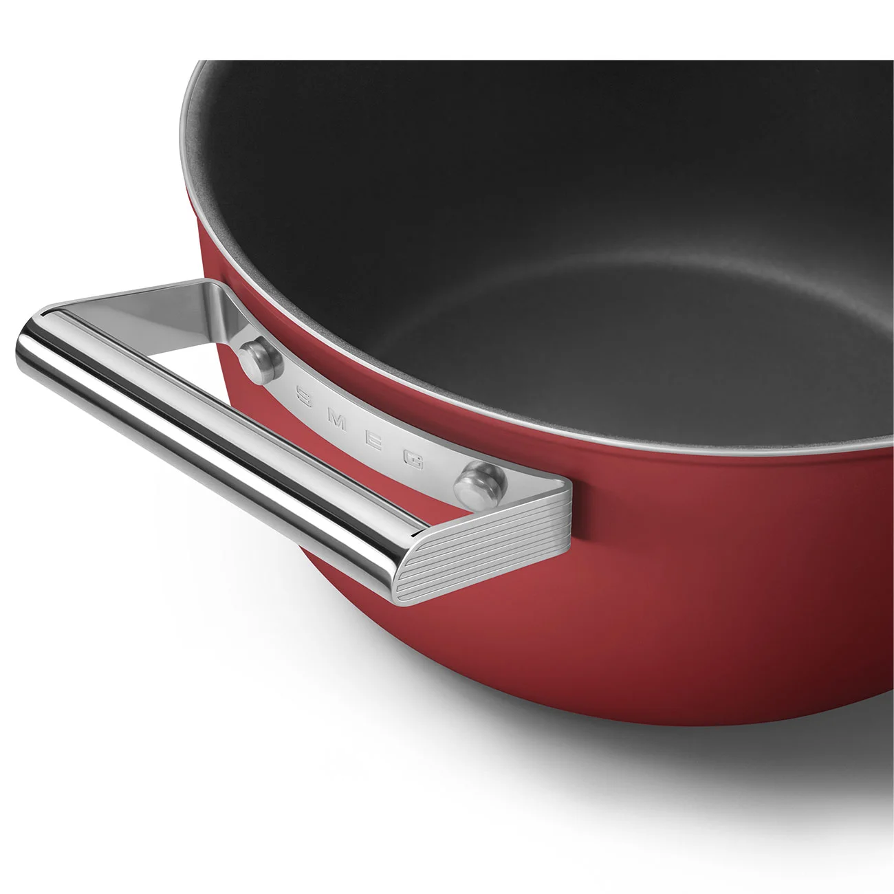 Smeg CKFC2411RDM Cookware Yapışmaz Tencere Cam Kapaklı 24 cm. Kırmızı - Görsel 6