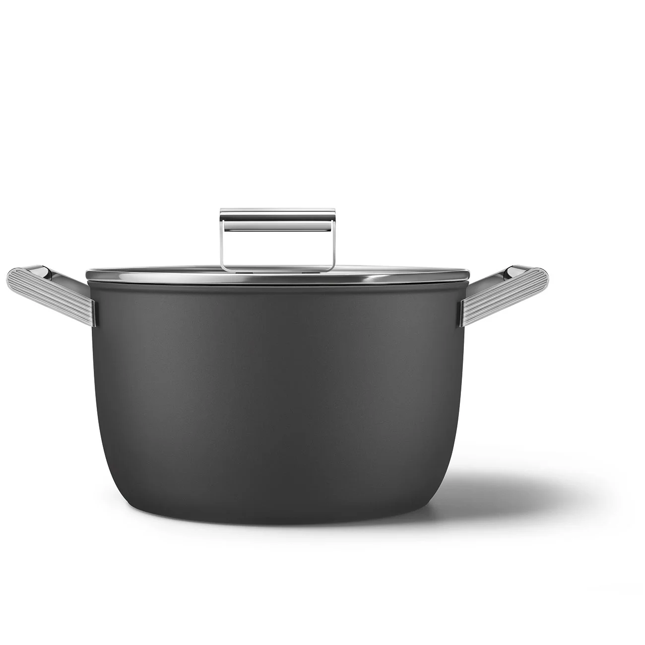 Smeg CKFC2611BLM Cookware Yapışmaz Tencere Cam Kapaklı 26 cm. Siyah - Görsel 13