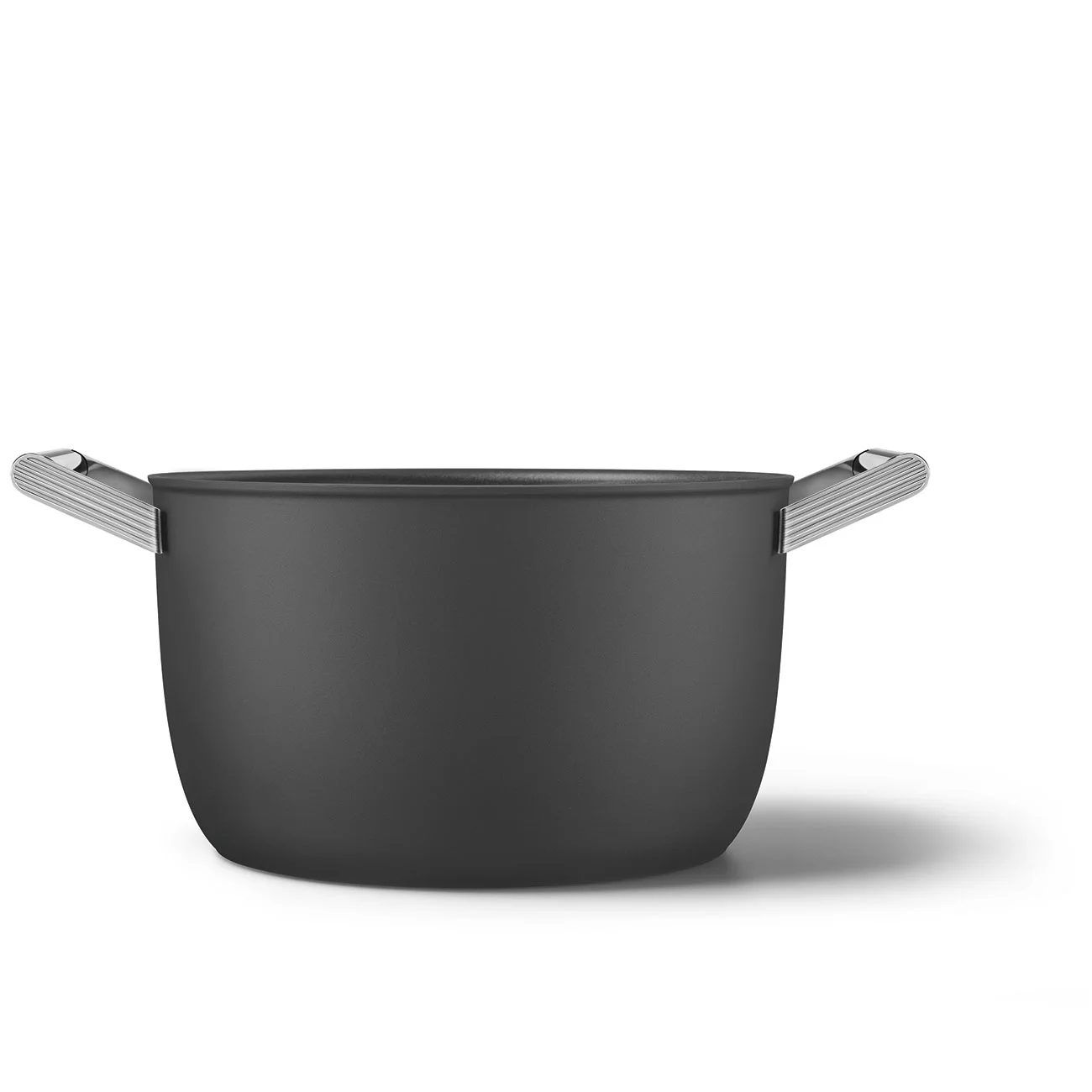 Smeg CKFC2611BLM Cookware Yapışmaz Tencere Cam Kapaklı 26 cm. Siyah - Görsel 3