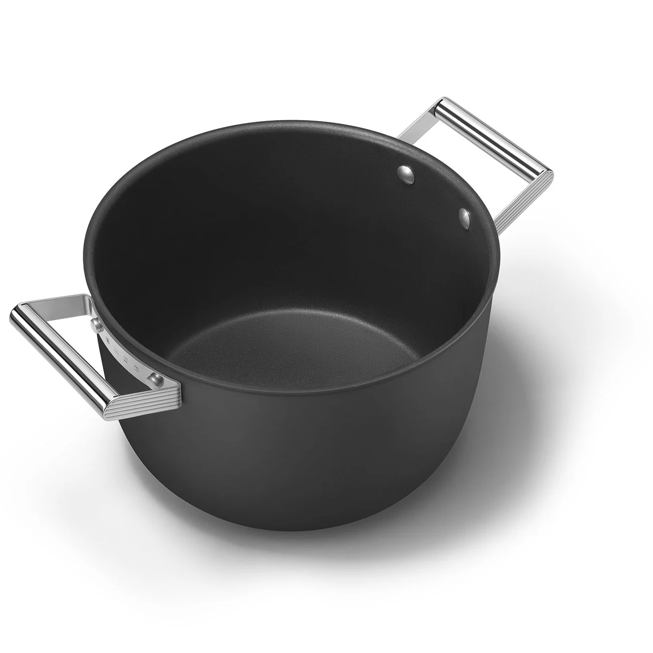 Smeg CKFC2611BLM Cookware Yapışmaz Tencere Cam Kapaklı 26 cm. Siyah - Görsel 2