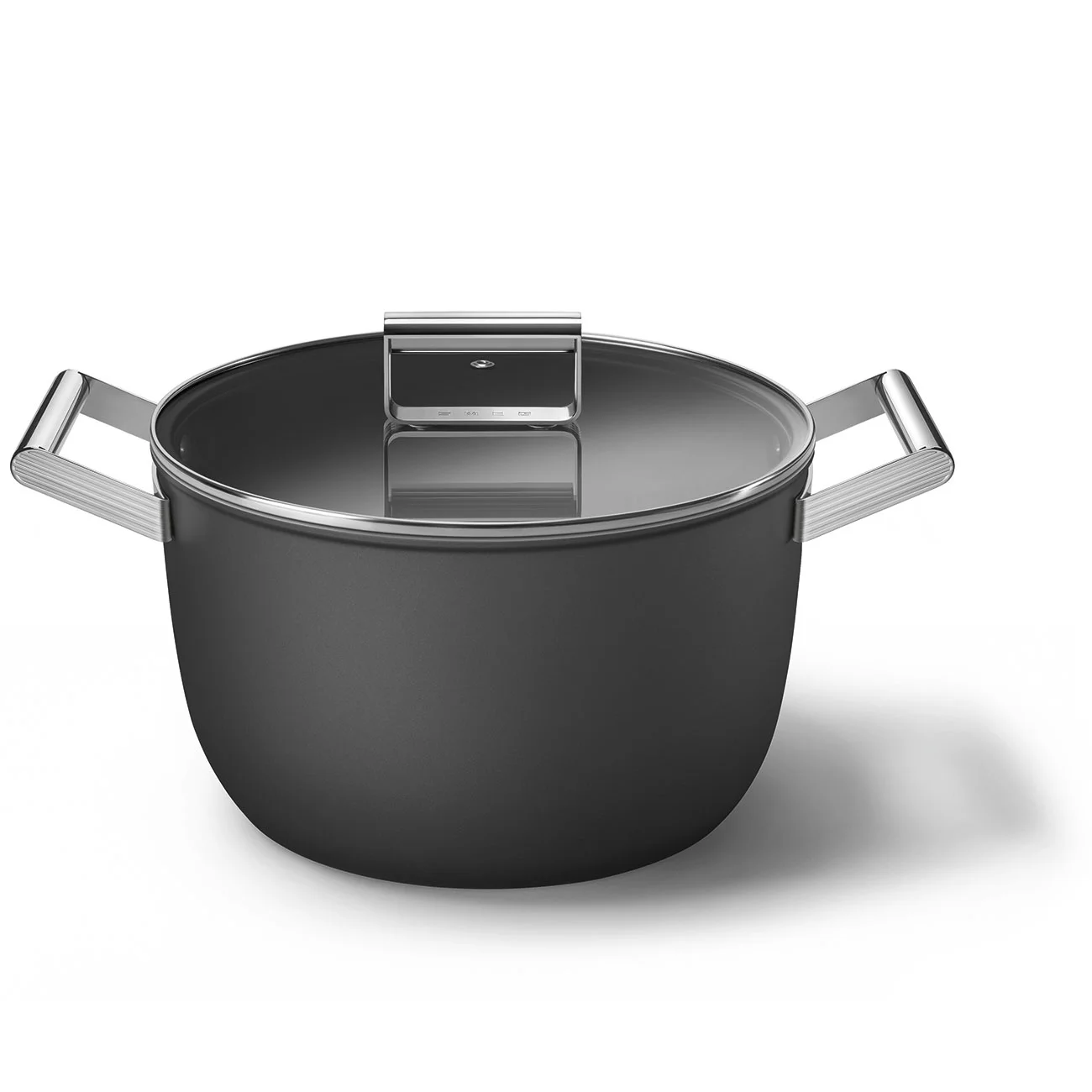 Smeg CKFC2611BLM Cookware Yapışmaz Tencere Cam Kapaklı 26 cm. Siyah - Görsel 11