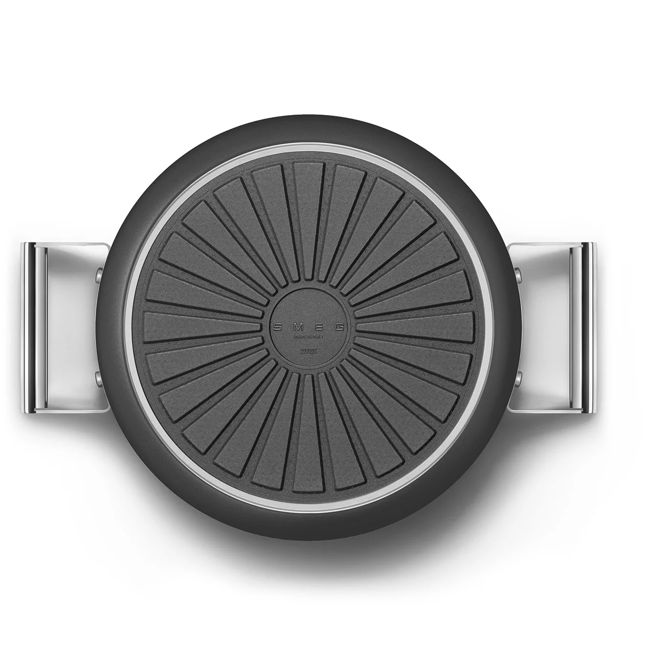 Smeg CKFC2611BLM Cookware Yapışmaz Tencere Cam Kapaklı 26 cm. Siyah - Görsel 8