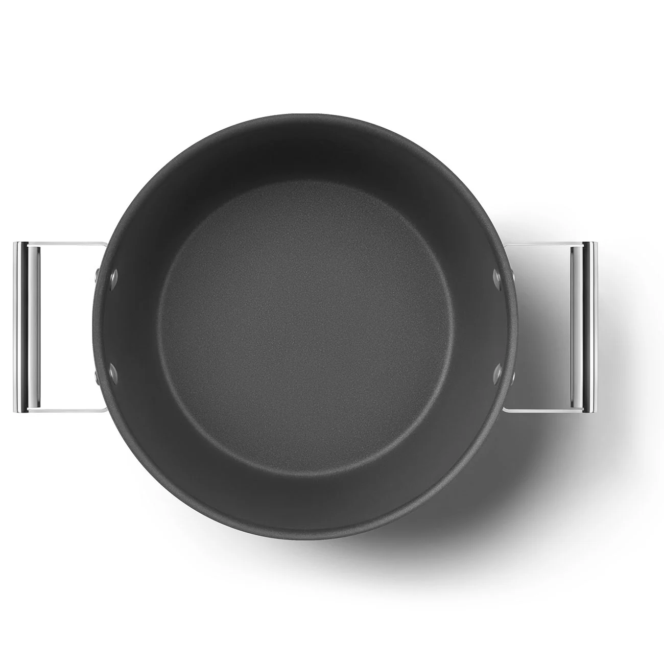 Smeg CKFC2611BLM Cookware Yapışmaz Tencere Cam Kapaklı 26 cm. Siyah - Görsel 5