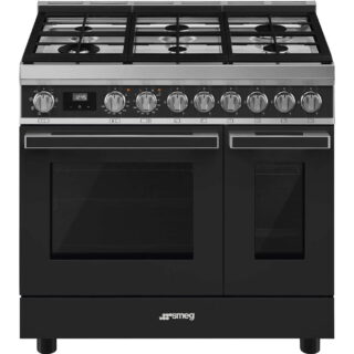 Smeg CPF92GMA Portofino 2 Fırınlı Kuzine 90 cm. Antrasit