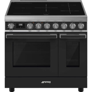 Smeg CPF92IMA Portofino 2 Fırınlı Kuzine 90 cm.İndüksiyonlu Antrasit