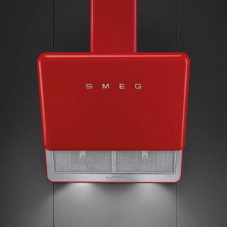 Smeg KFAB75RD Retro Duvar Davlumbaz 75 cm. Kırmızı