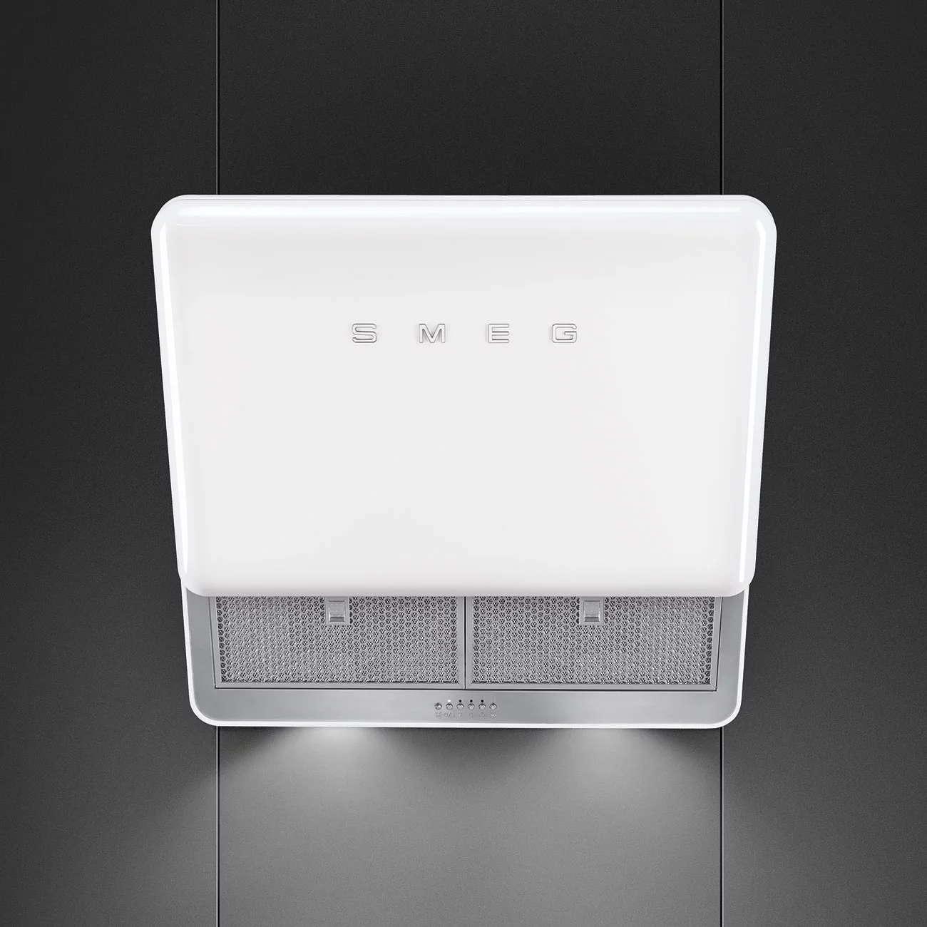 Smeg KFAB75WH Retro Duvar Davlumbaz 75 cm. Beyaz - Görsel 4
