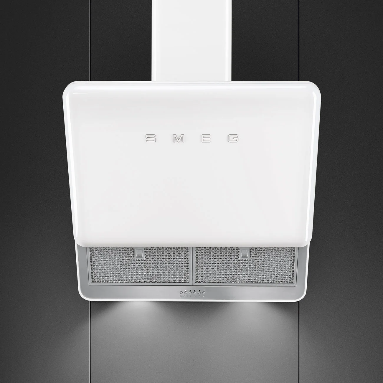 Smeg KFAB75WH Retro Duvar Davlumbaz 75 cm. Beyaz