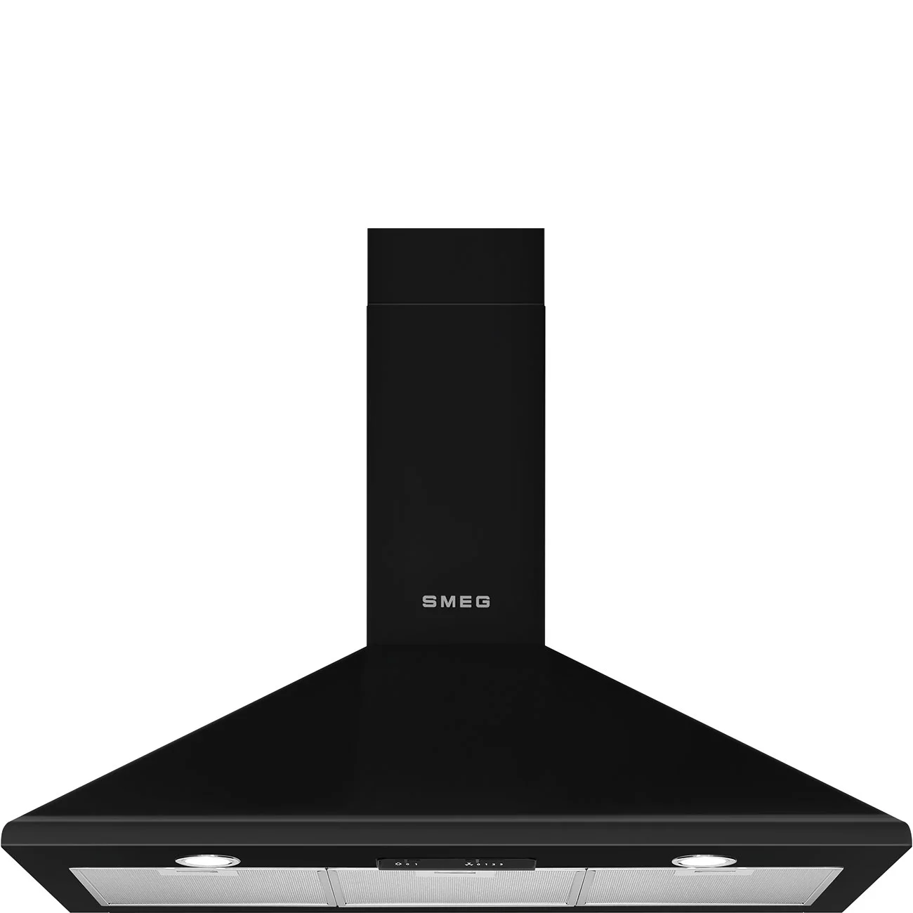 Smeg KSED95NEE Duvar Davlumbaz 90 cm. Siyah