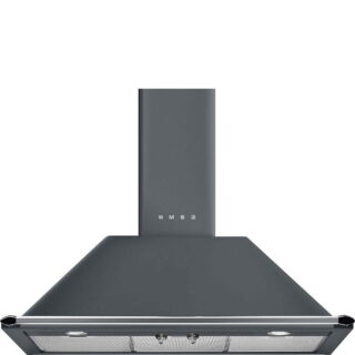 Smeg KT90GRE Victoria Duvar Davlumbaz 90 cm. Barut Gri