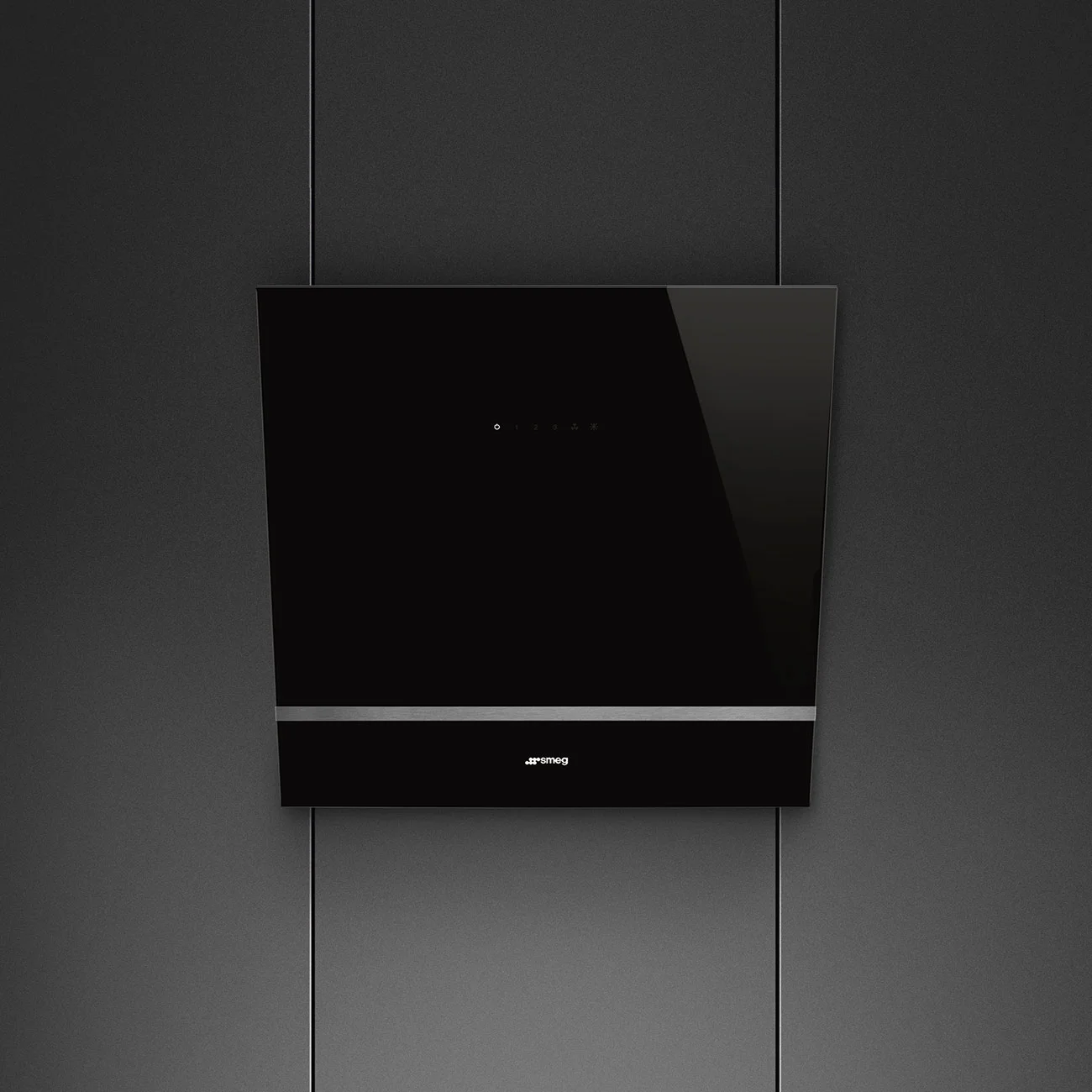 Smeg KV26N Duvar Davlumbaz 60 cm. Siyah Cam - Görsel 2