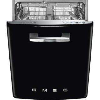 Smeg STFABBL3 Retro Ankastre Bulaşık Makinesi 60 cm. Siyah