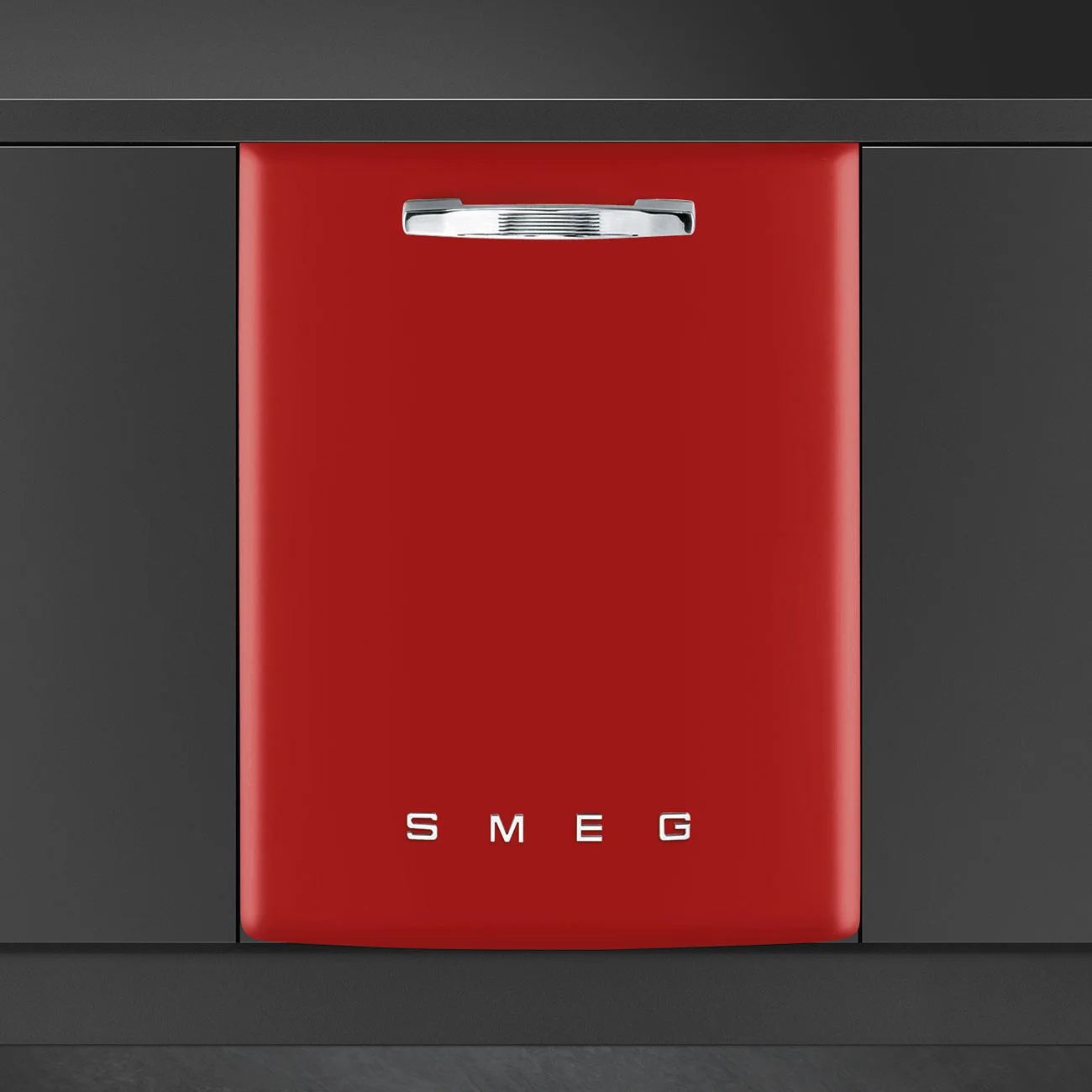 Smeg STFABRD3 Retro Ankastre Bulaşık Makinesi 60 cm. Kırmızı - Görsel 2