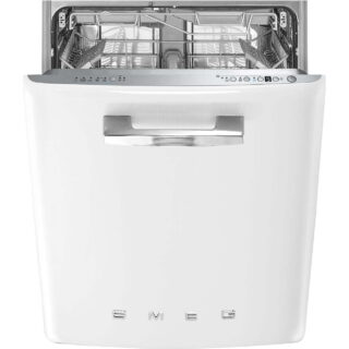 Smeg STFABWH3 Retro Ankastre Bulaşık Makinesi Beyaz 60 cm.