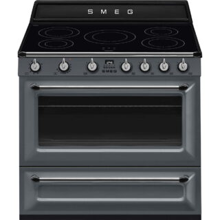 Smeg TR90IGR2 Victoria İndüksiyonlu Kuzine 90 cm. Barut Gri