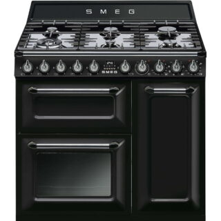 Smeg TR93BL Victoria Gazlı Kuzine 90 cm. Siyah