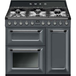 Smeg TR93GR Victoria Gazlı Kuzine 90 cm. Barut Gri