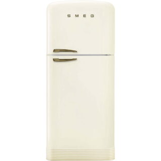 Smeg FAB50RCRB5 Retro Dondurucu Üstte 2 Kapılı Buzdolabı Krem Rustik Estetik Sağ Menteşe