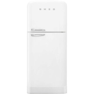 Smeg FAB50RWH5 Retro Dondurucu Üstte 2 Kapılı Buzdolabı Beyaz Sağ Menteşe