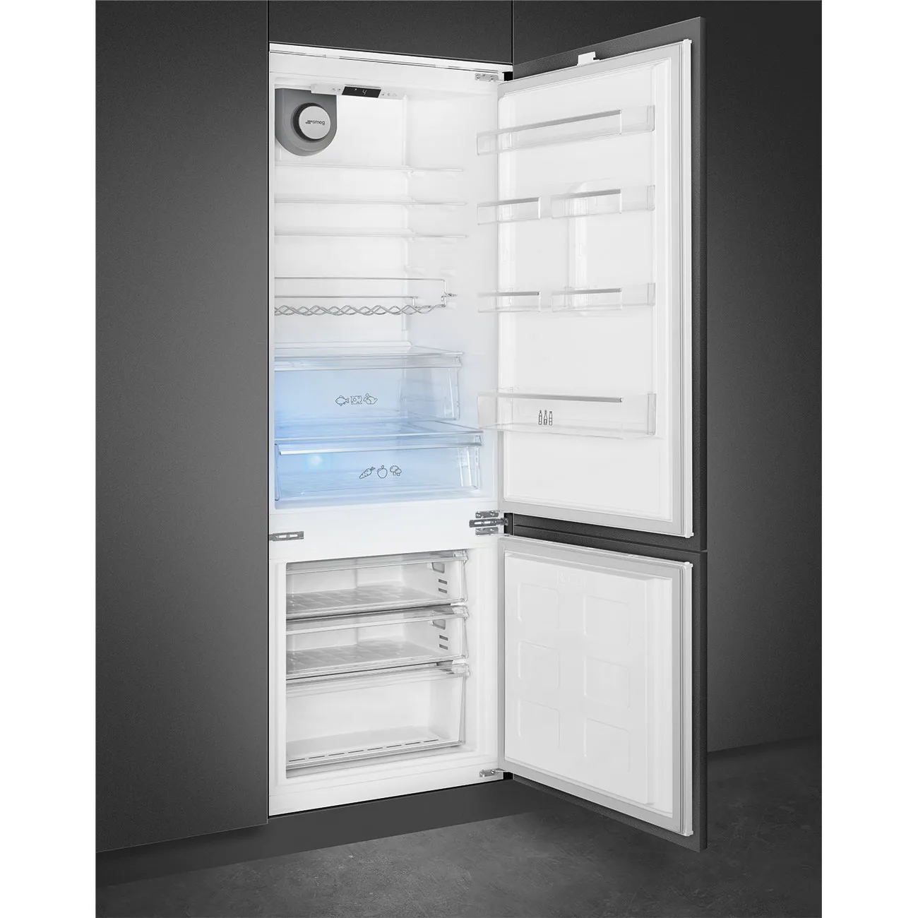 Smeg C475VE Tam Entegre-Dondurucu Altta Buzdolabı 70 cm. - Görsel 2