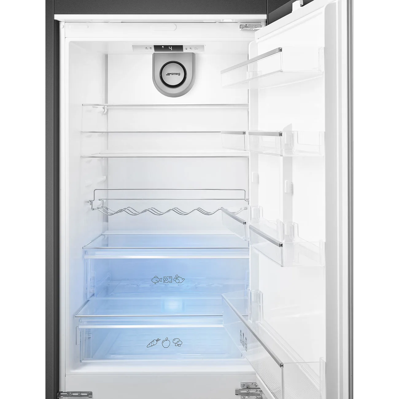 Smeg C475VE Tam Entegre-Dondurucu Altta Buzdolabı 70 cm. - Görsel 4