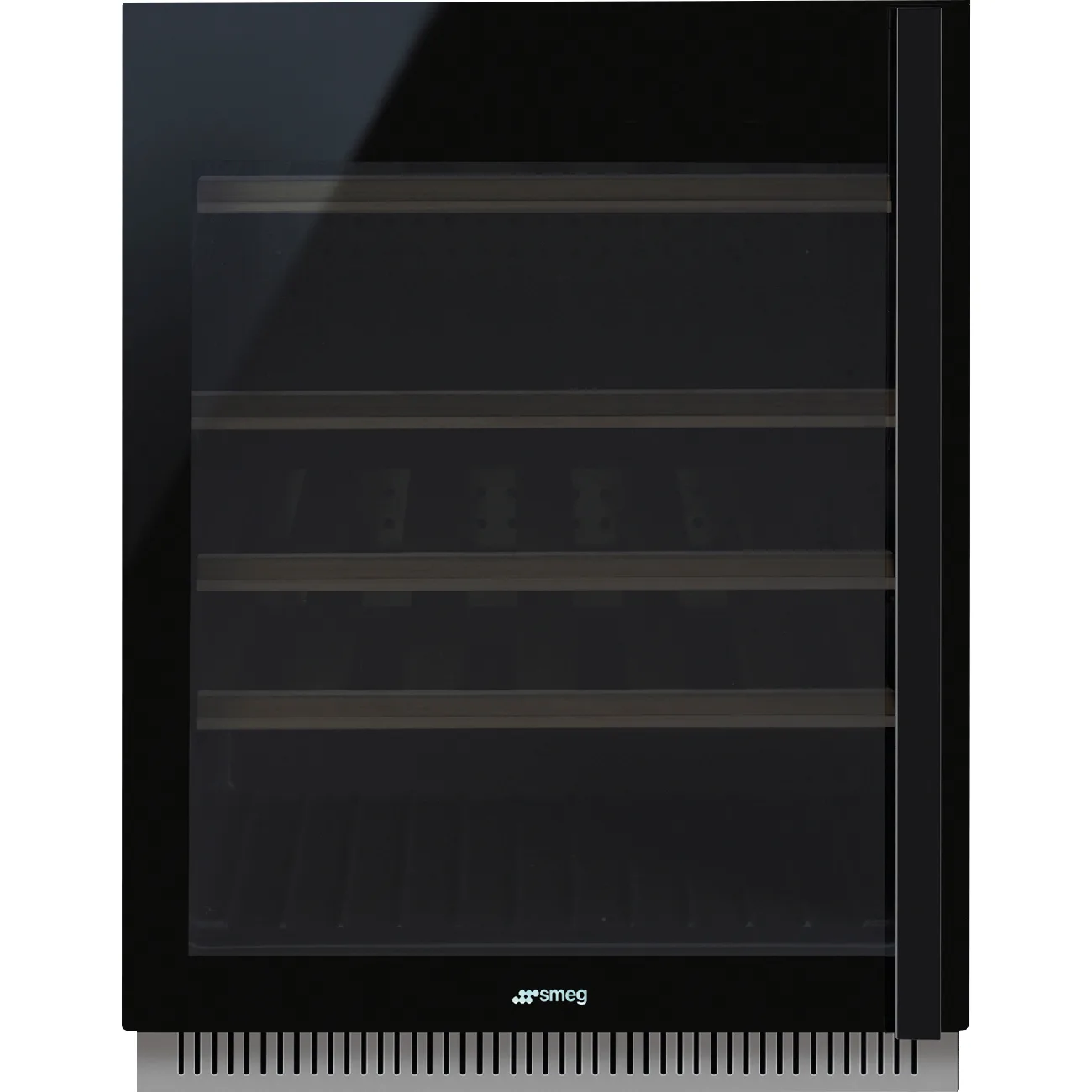 Smeg CVI638LN3 D.S.N Tezgahaltı Şarap Soğutucu 38 Şişe Kapasite Siyah Cam Sol Ment.