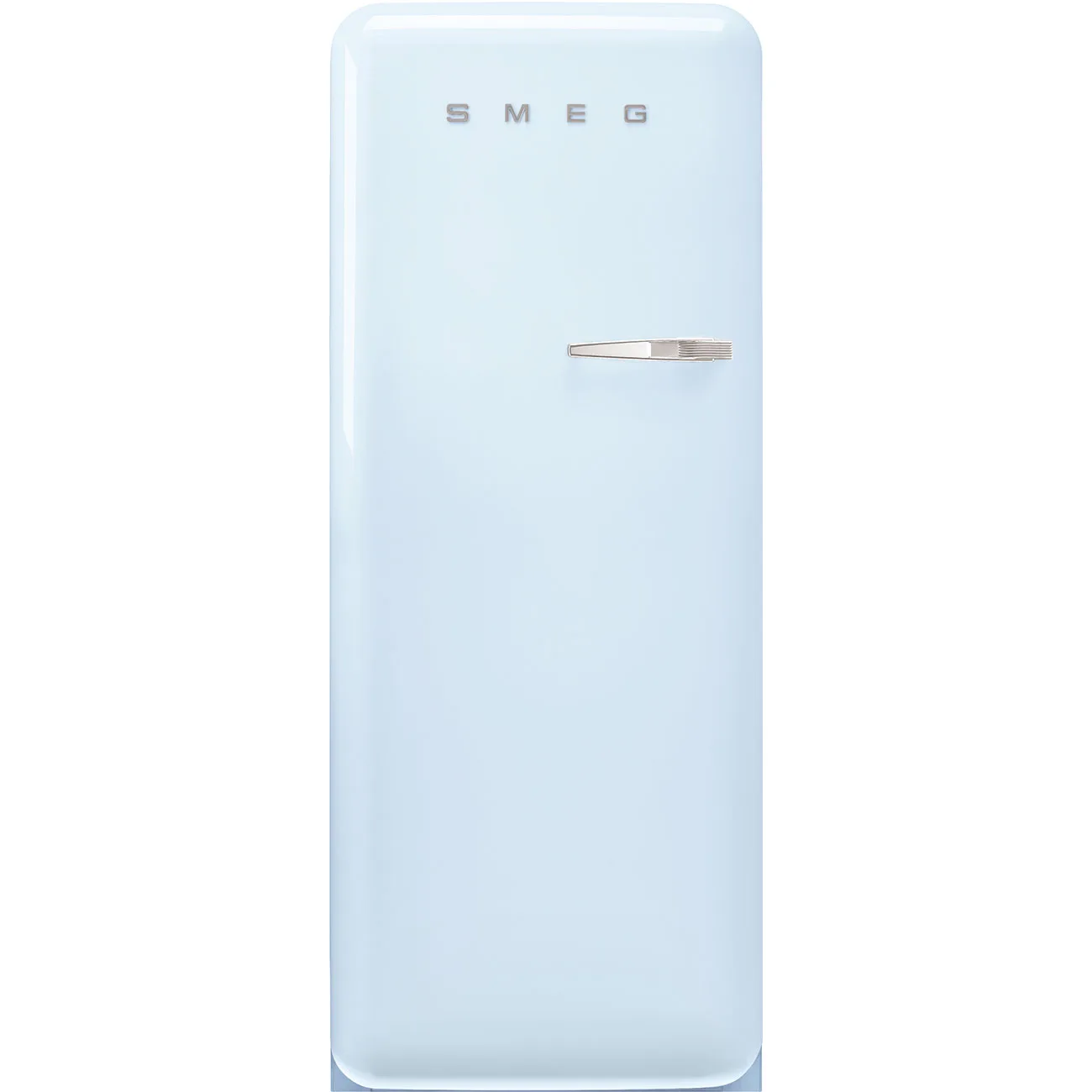 Smeg FAB28LPB5 Retro Tek Kapılı Buzdolabı Pastel Mavi Sol Menteşe