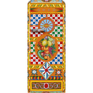 Smeg FAB28RDGC5 Dolce&Gabbana | Divina Cucina Sicilian Cart Buzdolabı Sağ Menteşe