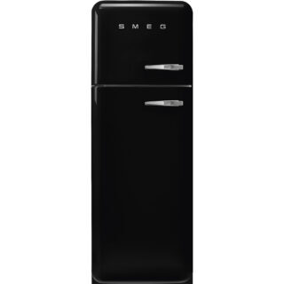 Smeg FAB30LBL5 Retro Dondurucu Üstte 2 Kapılı Buzdolabı Siyah Sol Menteşe