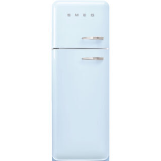 Smeg FAB30LPB5 Retro Dondurucu Üstte 2 Kapılı Buzdolabı Pastel Mavi Sol Menteşe