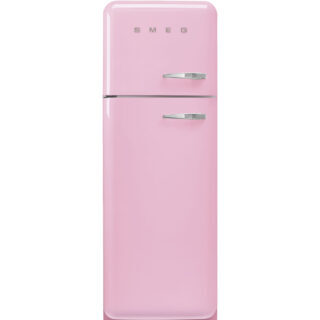 Smeg FAB30LPK5 Retro Dondurucu Üstte 2 Kapılı Buzdolabı Pembe Sol Menteşe