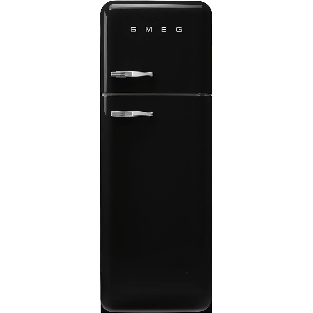 Smeg FAB30RBL3 Retro Dondurucu Üstte 2 Kapılı Buzdolabı Siyah Sağ Menteşe