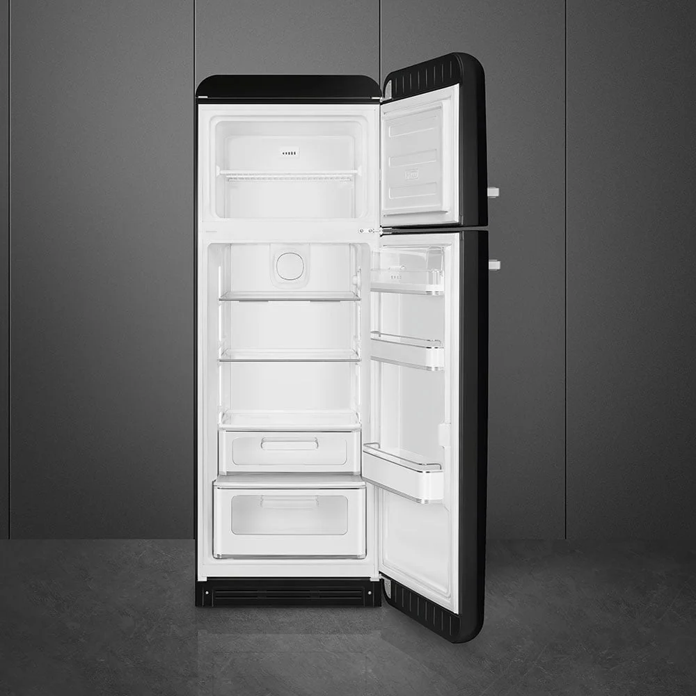 Smeg FAB30RBL3 Retro Dondurucu Üstte 2 Kapılı Buzdolabı Siyah Sağ Menteşe - Görsel 6