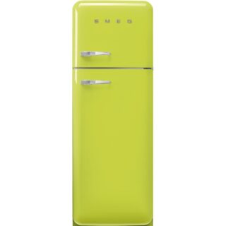 Smeg FAB30RLI5 Retro Dondurucu Üstte 2 Kapılı Buzdolabı Limon Yeşili Sağ Menteşe