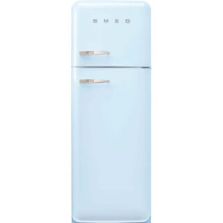Smeg FAB30RPB5 Retro Dondurucu Üstte 2 Kapılı Buzdolabı Pastel Mavi Sağ Menteşe