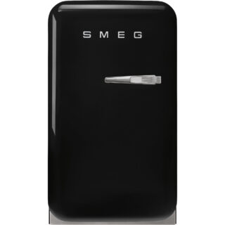 Smeg FAB5LBL5 Retro Mini Soğutucu Siyah Sol Menteşe