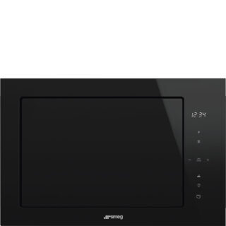 Smeg FMI625CN D.S.N. Mikrodalga Fırın H:38 cm. Siyah Cam