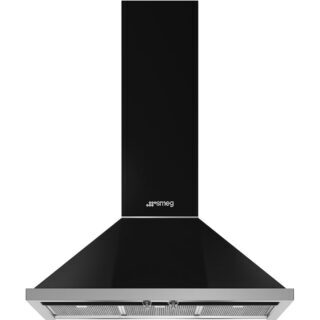 Smeg KPF9BL Portofino Duvar Davlumbaz 90 cm. Siyah