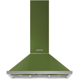 Smeg KPF9OG Portofino Duvar Davlumbaz 90 cm. Zeytin Yeşil
